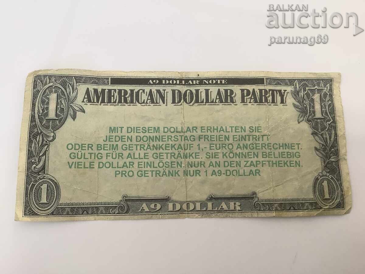 Германия 1 долар 2004 година - ФЕНТАЗИ БАНКНОТА с цена 4.00 лв. | € 2.05