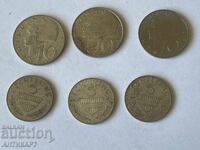 5 silver coins Austria 5 and 10 schillings 1958, 1960, 61, 62, 72