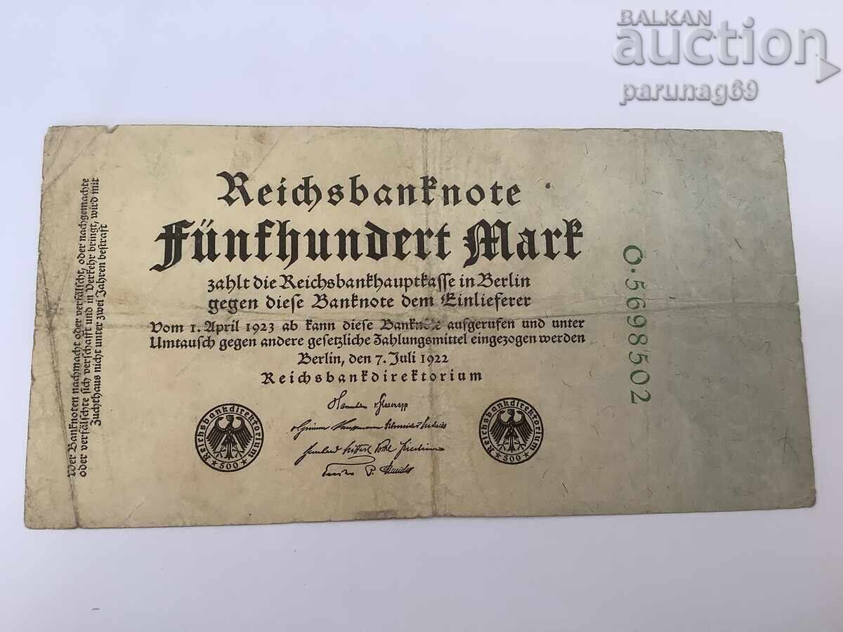 Γερμανία 500 μάρκα 1922