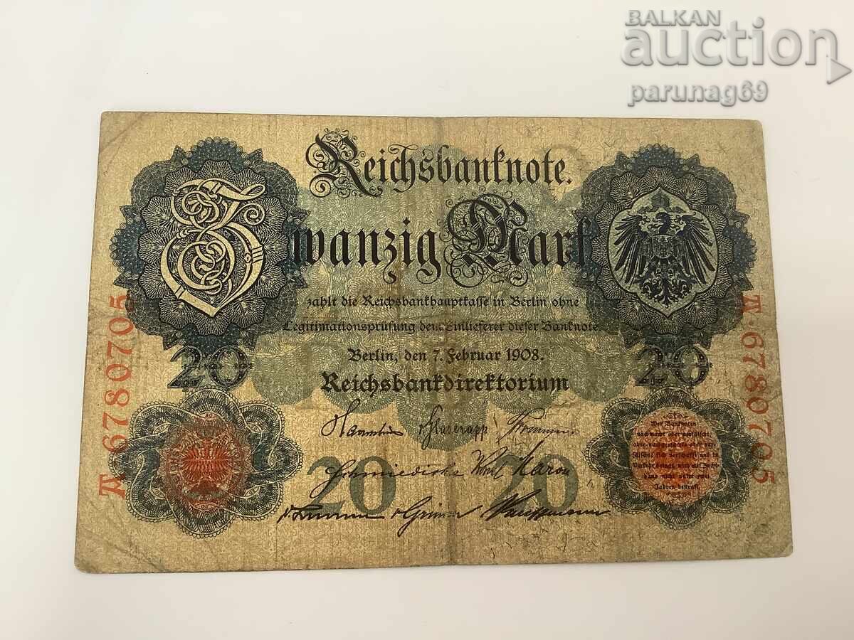 Γερμανία 20 γραμματόσημα 1908