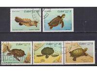Σφραγισμένες γραμματόσημες Φαύνα Χελώνες 1983 από Κούβα