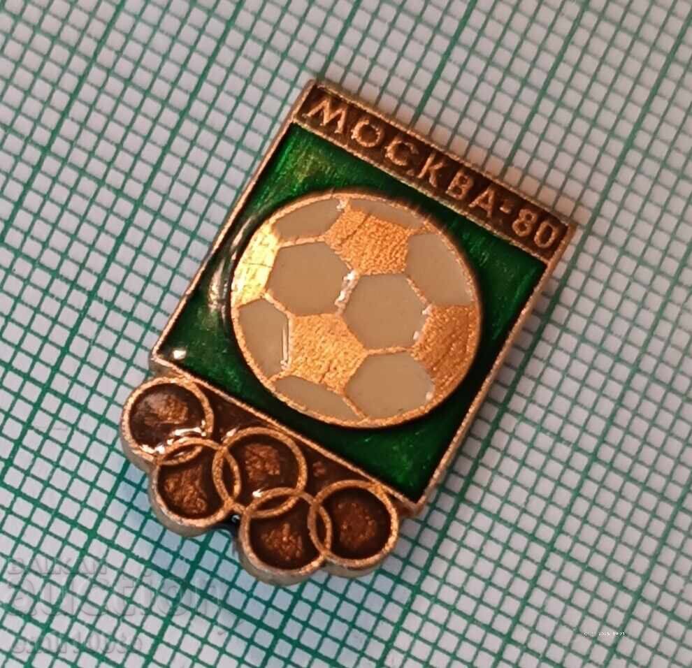 Значка- Олимпиадата Москва 1980  Футбол с цена 2.00 лв. | € 1.02