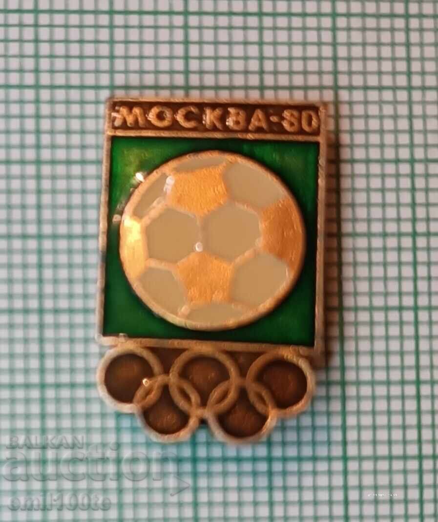 Значка- Олимпиадата Москва 1980  Футбол