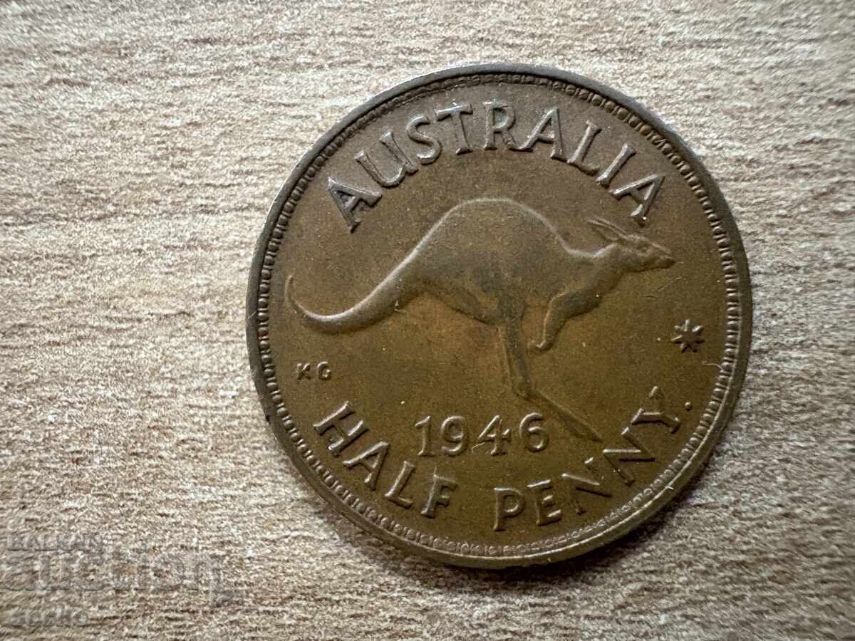 Австралия - 1/2 пени (1946) Австралия - 1/2 пени (1946)