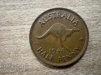 Австралия - 1/2 пени (1946)