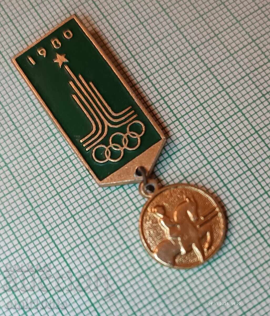 Аукцион Значка- Олимпиадата Москва 1980 Конен спорт