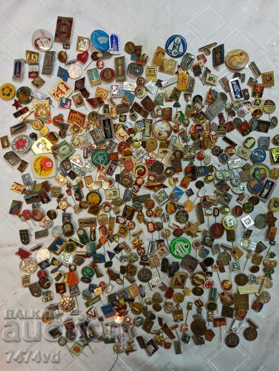 COLECȚIE URIAȘĂ DE INSIGNE 500 BUCĂȚI, INCLUSIV EMAILATE COLECȚIE URIAȘĂ DE INSIGNE 500 BUCĂȚI, INCLUSIV EMAILATE