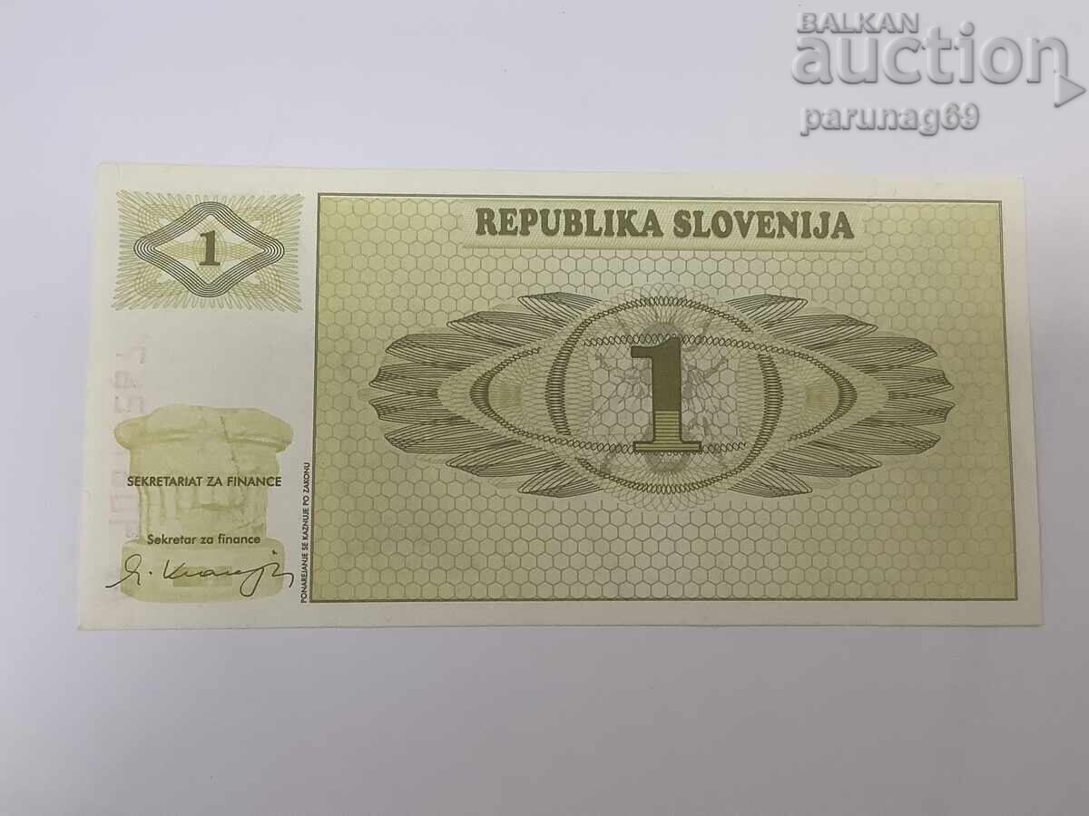 Slovenia 1 Tolar 1990 Year UNC with price 1.00 BGN | € 0.51
