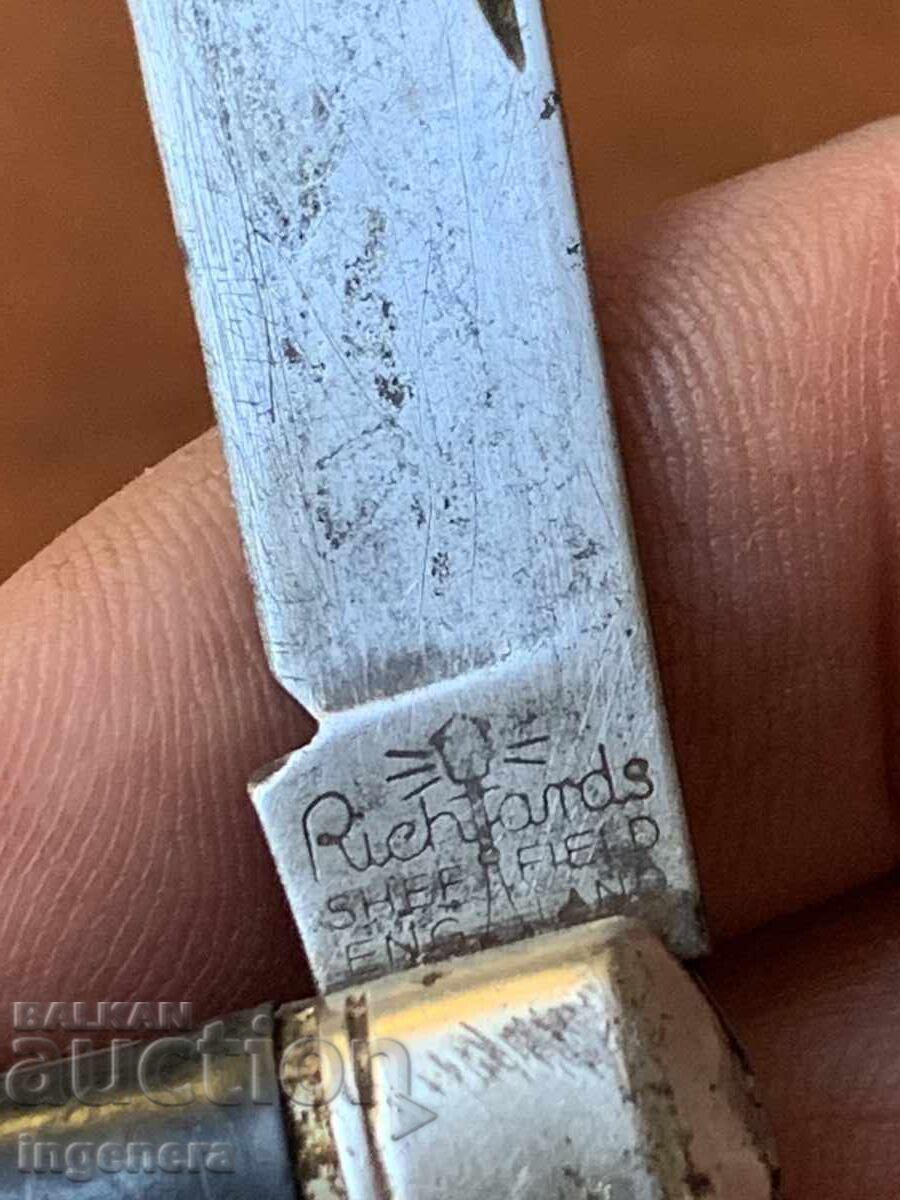 ΜΑΧΑΙΡΙ ΔΙΠΛΩΤΟ ΜΑΧΑΙΡΑΚΙ ΠΑΛΙΟ ΛΕΠΙΔΑ-SHEFFIELD ΠΑΛΙΑ ΑΓΓΛΙΑ με τιμή 48.00 BGN | € 24.54