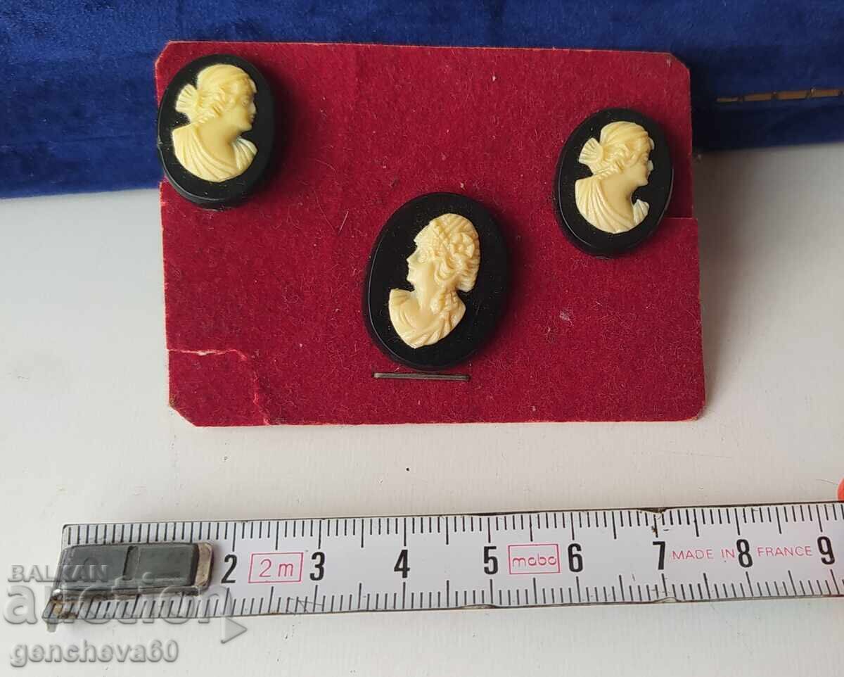 Cameo Brooch and Earrings Set - 5 Cameo Brooch and Earrings Set - 5