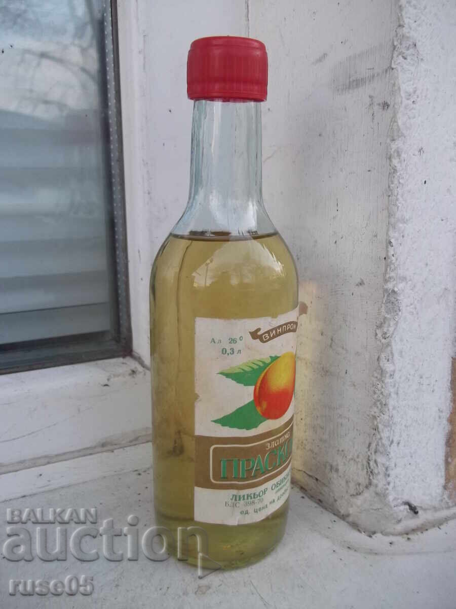 Liqueur "Golden peach" from the time of the soca unopened with price 10.00 BGN | € 5.11