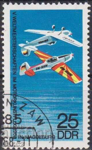 Timbre ștampilate Aviație Avioane 1968 din Germania RDG Timbre ștampilate Aviație Avioane 1968 din Germania RDG