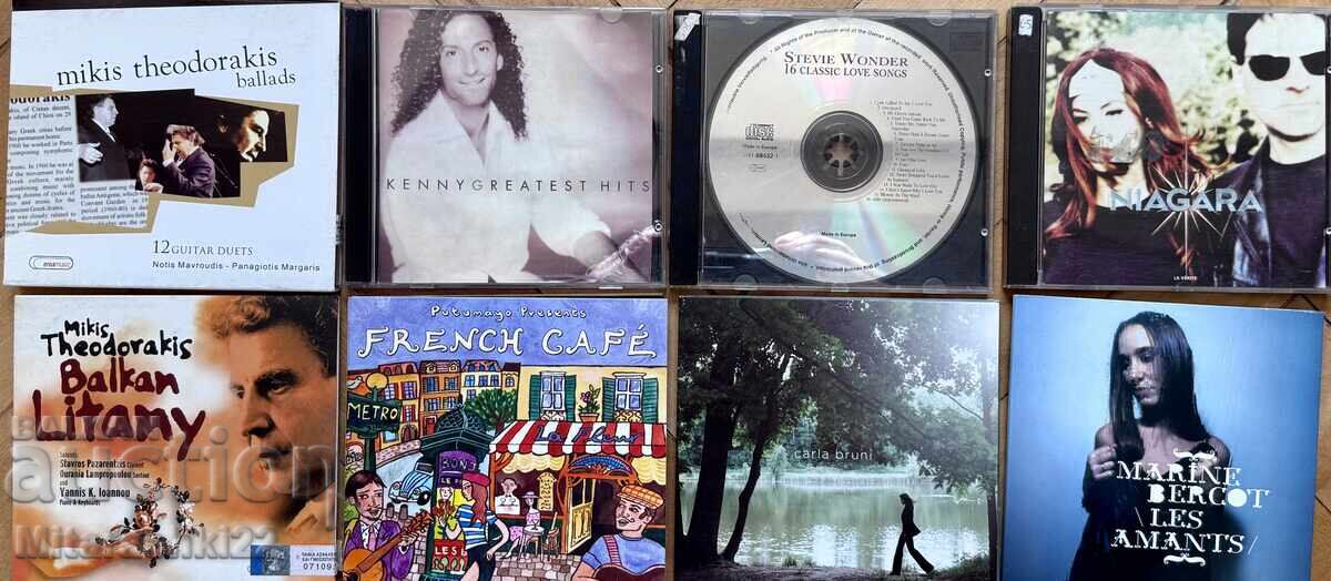 DISCS, CD-s WITH MUSIC MP3/CD - 8PCS