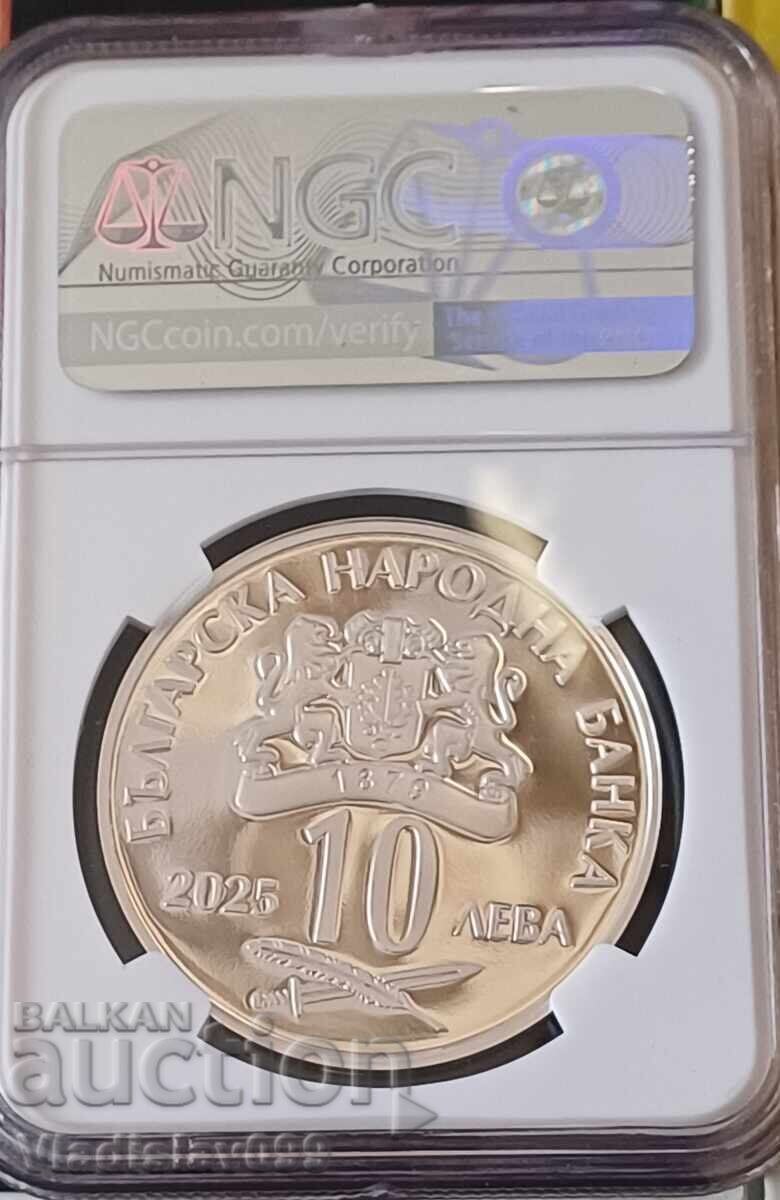10 BGN 2025 Zachari Stoyanov NGC PF67 ULTRA CAMEO with price 201.00 BGN | € 102.77 10 BGN 2025 Zachari Stoyanov NGC PF67 ULTRA CAMEO with price 201.00 BGN | € 102.77