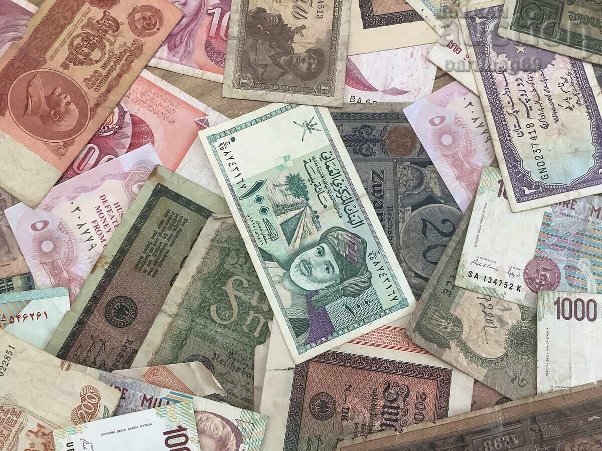 Lot of Banknotes, minimum 80 pieces - 5 Lot of Banknotes, minimum 80 pieces - 5