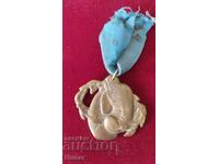 Стар нестандартен медал БОКС 1953 г продавам