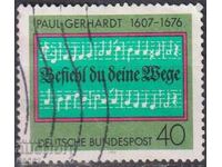Клеймована марка Музика Паул Герхард 1976 от Германия