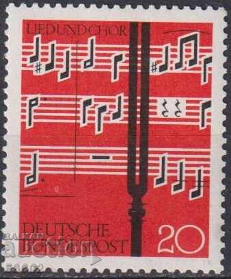 Σφραγισμένο γραμματόσημο Μουσική Τραγουδιών και χορωδίας 1962 από Γερμανία Σφραγισμένο γραμματόσημο Μουσική Τραγουδιών και χορωδίας 1962 από Γερμανία