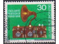 Σφραγισμένη γραμματόσημο Ραδιοδιανομής 1973 από τη Γερμανία