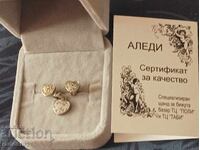 NEW SILVER EARRINGS AND PENDANT