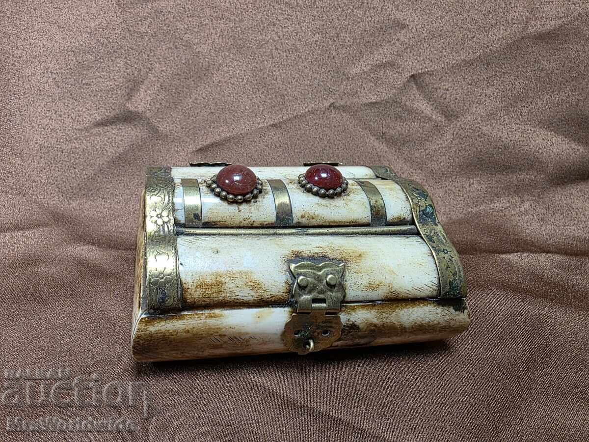 Old camel bone box, jewelry box