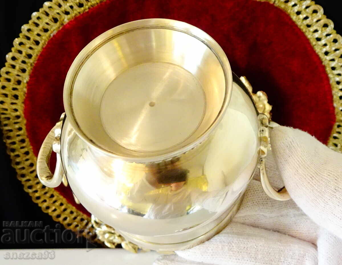 Χάλκινη ζαχαριέρα, Λουδοβίκος XVI, ανάγλυφο μαργαριταριού - 7