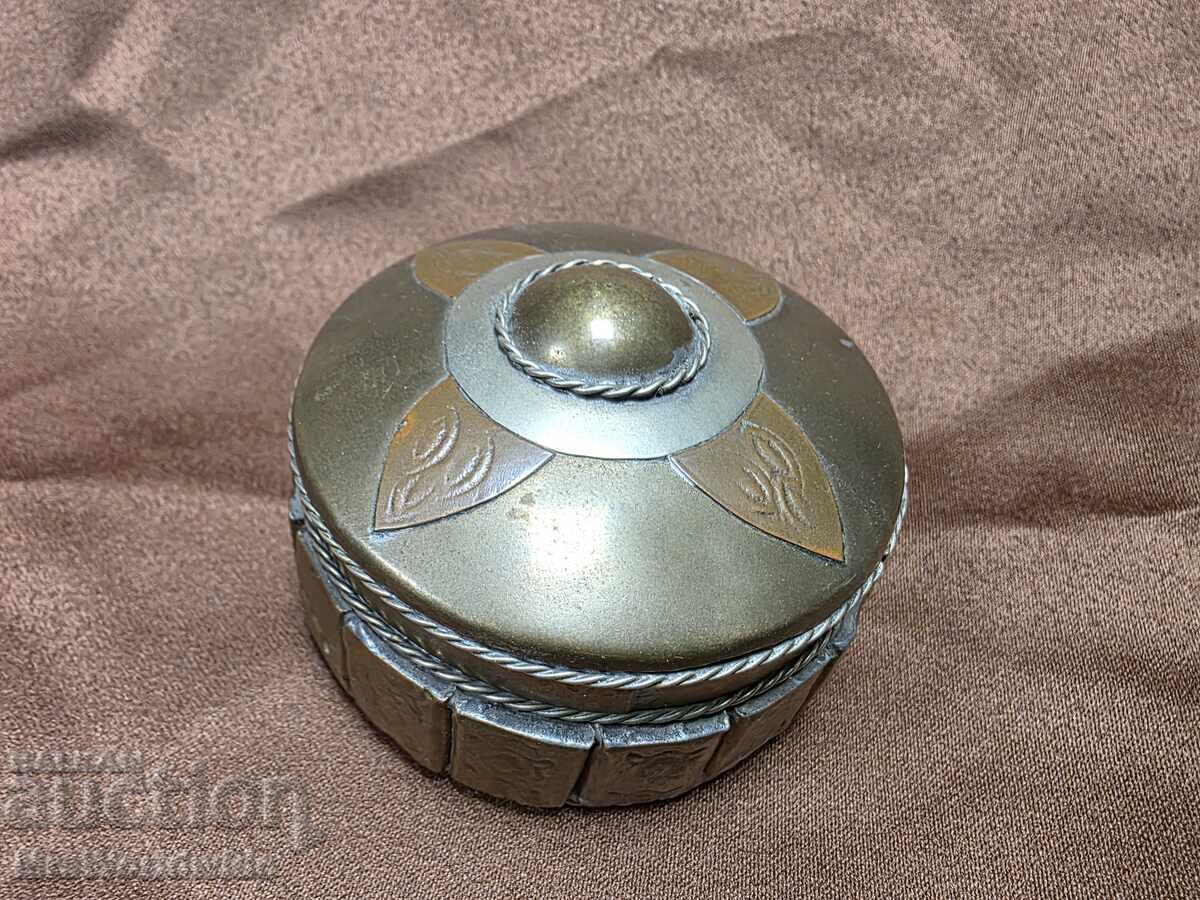 Old brass box, jewelry box Old brass box, jewelry box