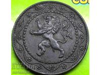 Belgia 25 de cenți 1916 Lion 26mm zinc