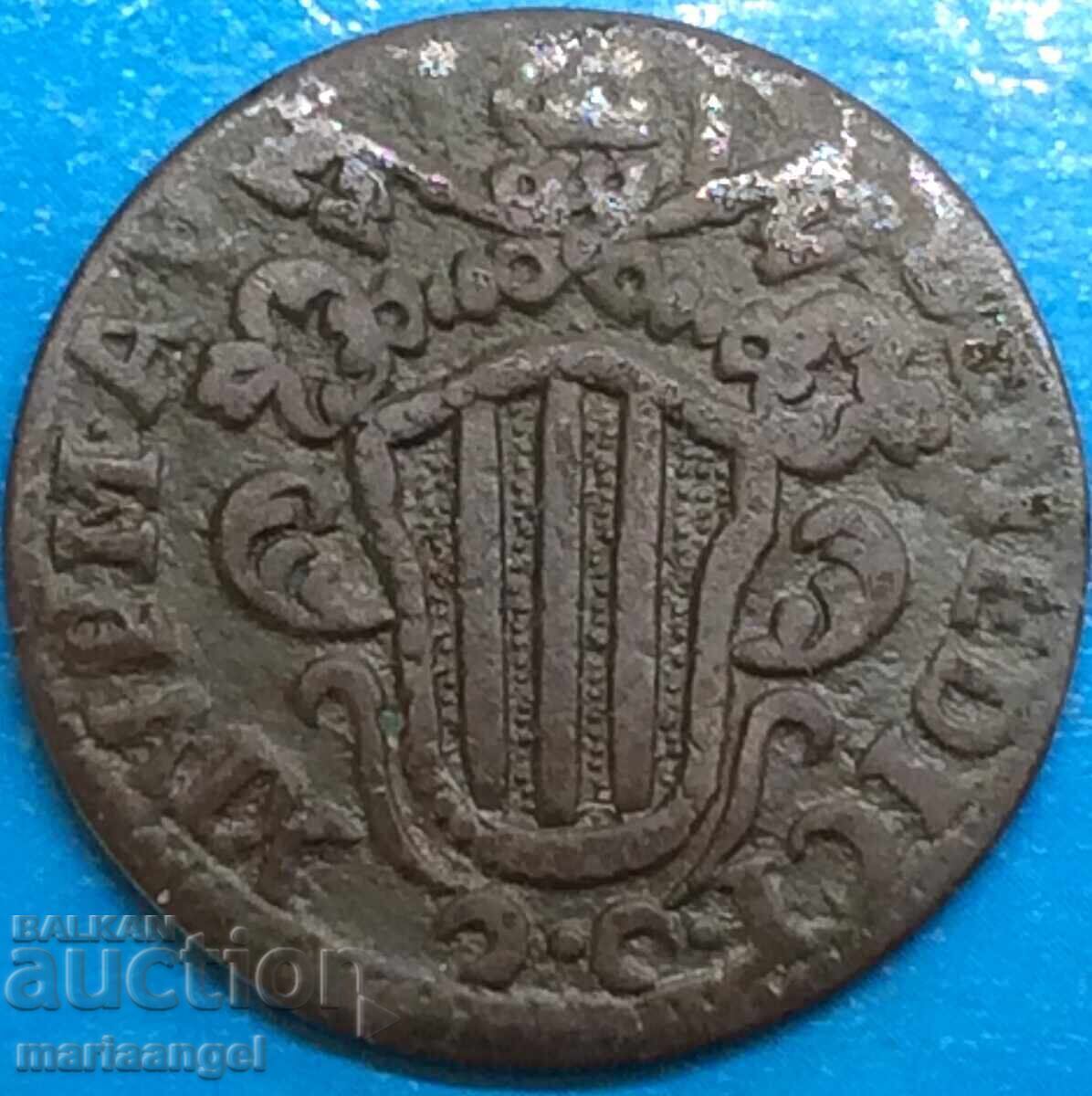 Vatican mezzo baiocco 1745 1/2 Benedict XIV (1740-1758) ROME with price 84.00 BGN | € 42.95