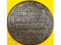 Vatican mezzo baiocco 1745 1/2 Benedict al XIV-lea (1740-1758) ROMA