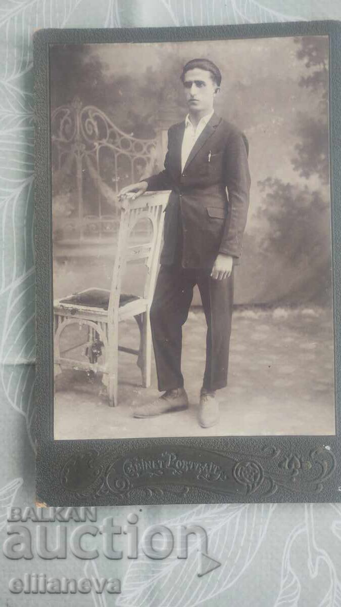 Old cardboard photo 1917
