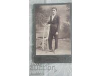 Old cardboard photo 1917