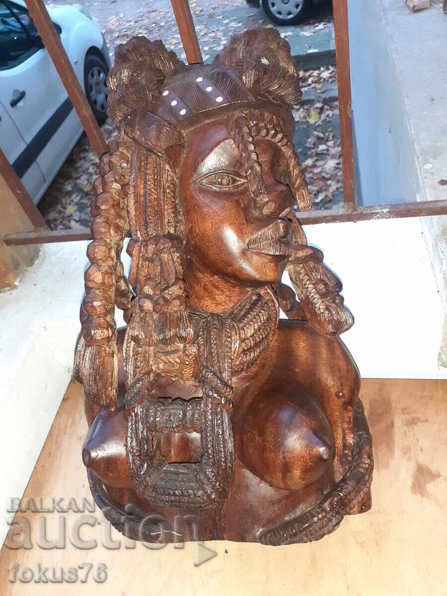 Incredibly beautiful African statue wood carving figure - 5 Incredibly beautiful African statue wood carving figure - 5