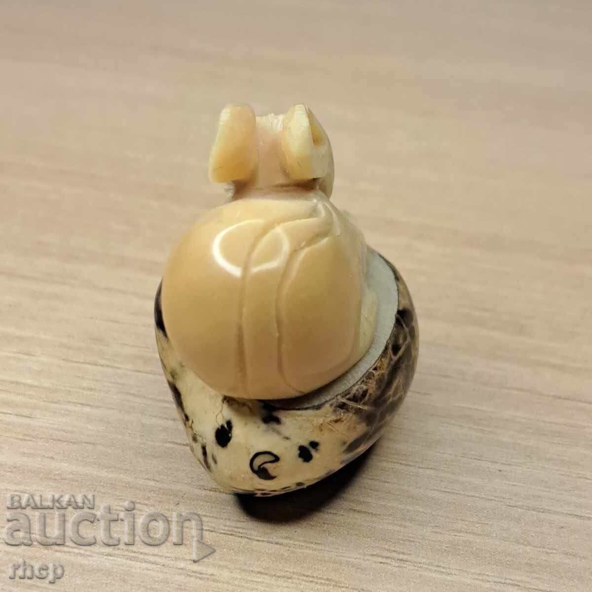 Παράδοση Μικρή φιγούρα Ταγκουά από ελεφαντόδοντο φοίνικα