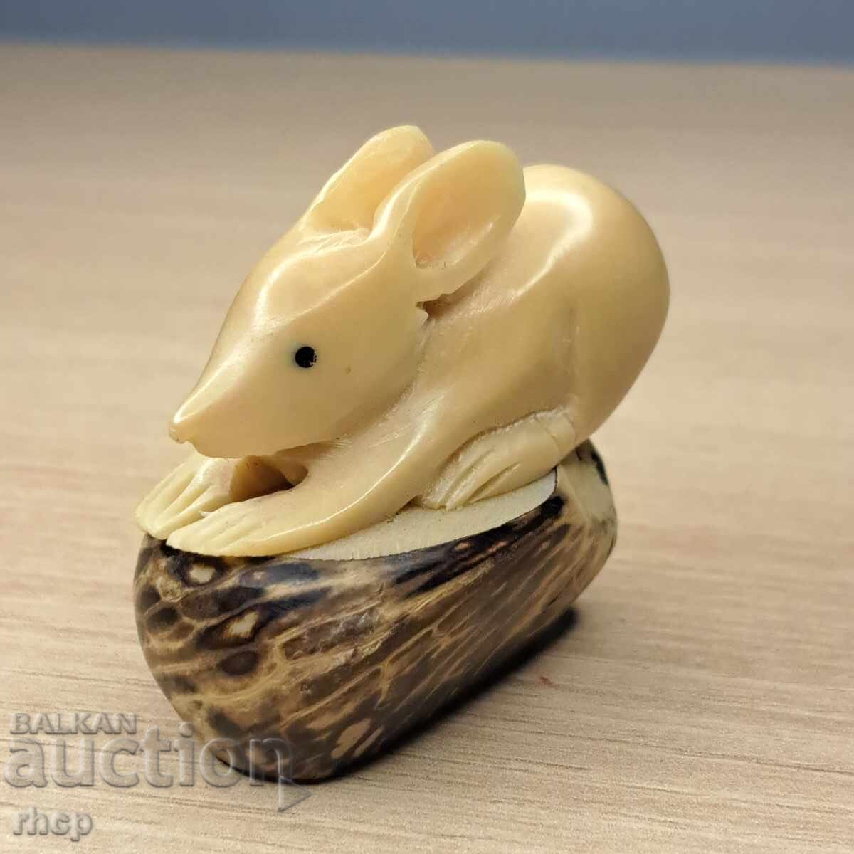 Μικρή φιγούρα Ταγκουά από ελεφαντόδοντο φοίνικα - 6