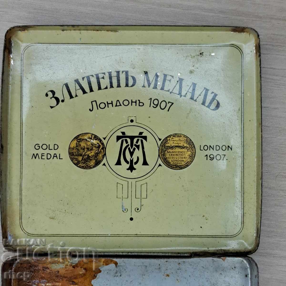 Delivery of Tomasyan Golden Lion Metal Cigarette Box from the Kingdom of Bulgaria Delivery of Tomasyan Golden Lion Metal Cigarette Box from the Kingdom of Bulgaria