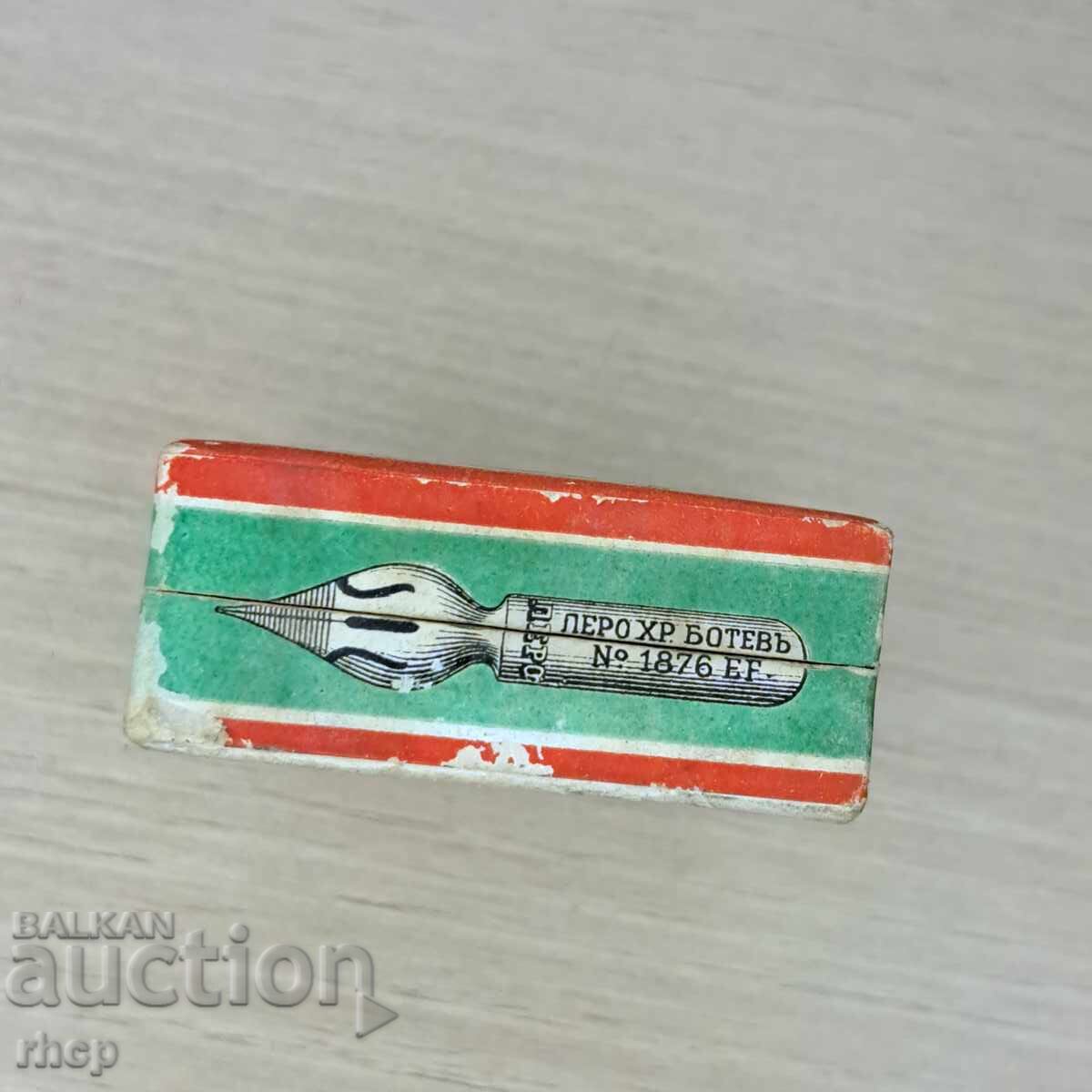 Аукцион Ботев кутийка за пера за писалка от Царство България Аукцион Ботев кутийка за пера за писалка от Царство България