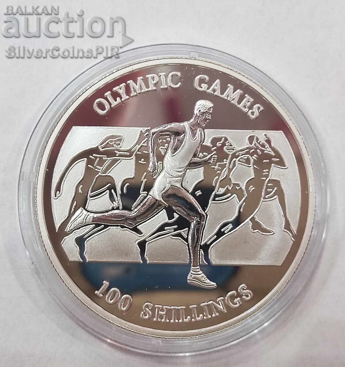 Ασημένιο 100 Σελίνια Ολυμπιάδα 2001 Σομαλία Ασημένιο 100 Σελίνια Ολυμπιάδα 2001 Σομαλία