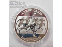 Silver 100 Shillings Olympics 2001 Somalia