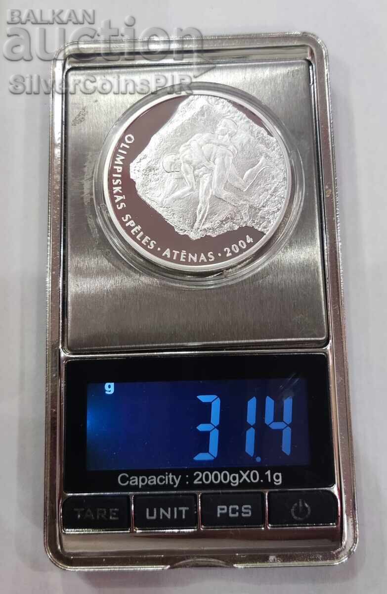 Silver 1 Lat Olympics 2002 Latvia - 5