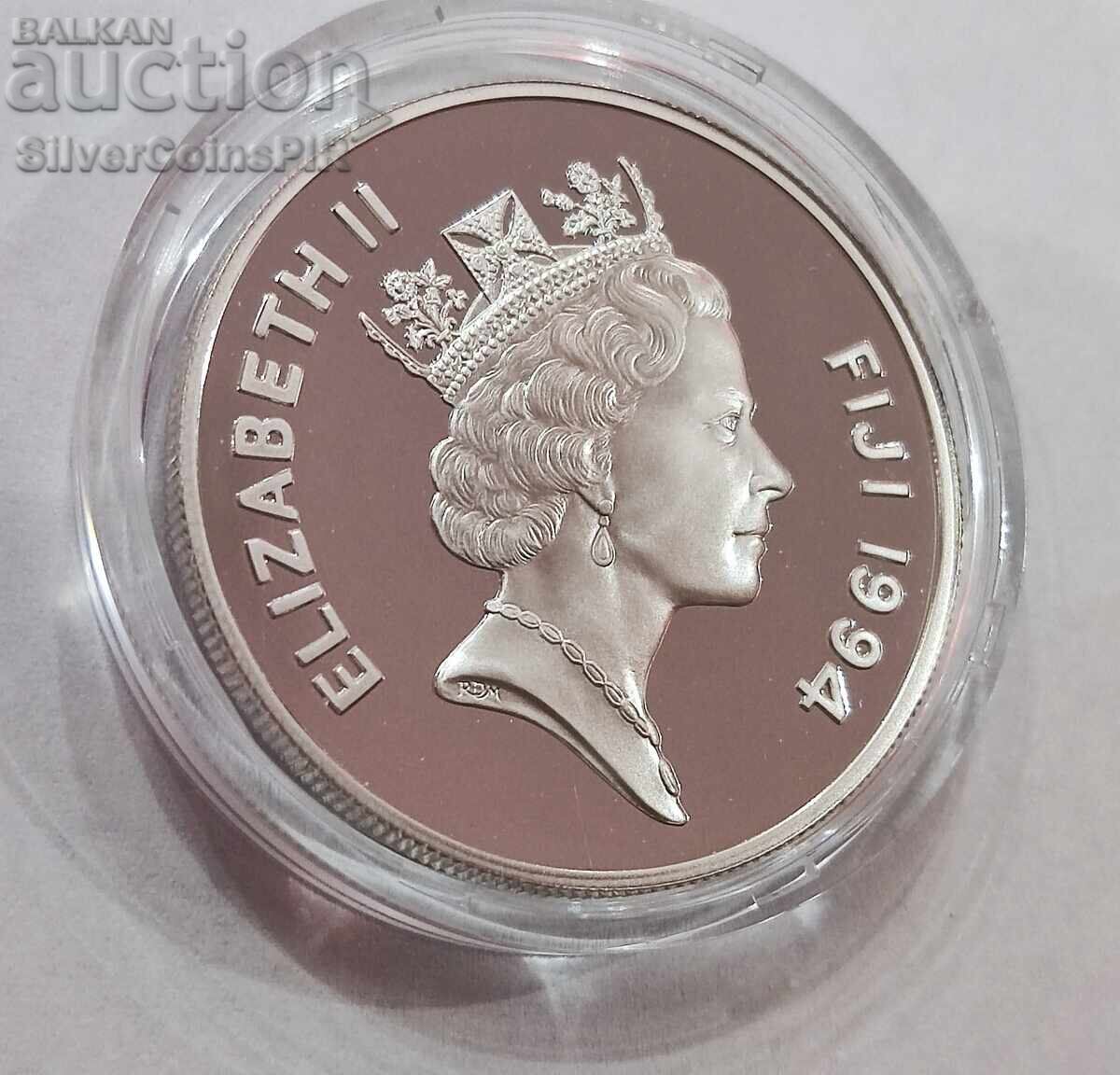 Παράδοση Ασημένιο 10$ Lunar Module Eagle 1994 Φίτζι Παράδοση Ασημένιο 10$ Lunar Module Eagle 1994 Φίτζι