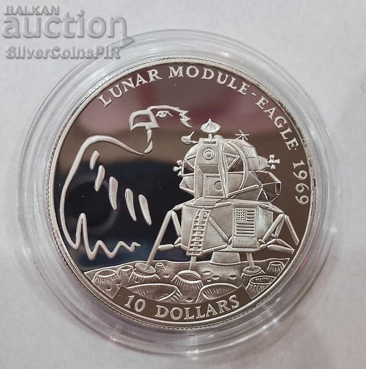 Ασημένιο 10$ Lunar Module Eagle 1994 Φίτζι Ασημένιο 10$ Lunar Module Eagle 1994 Φίτζι