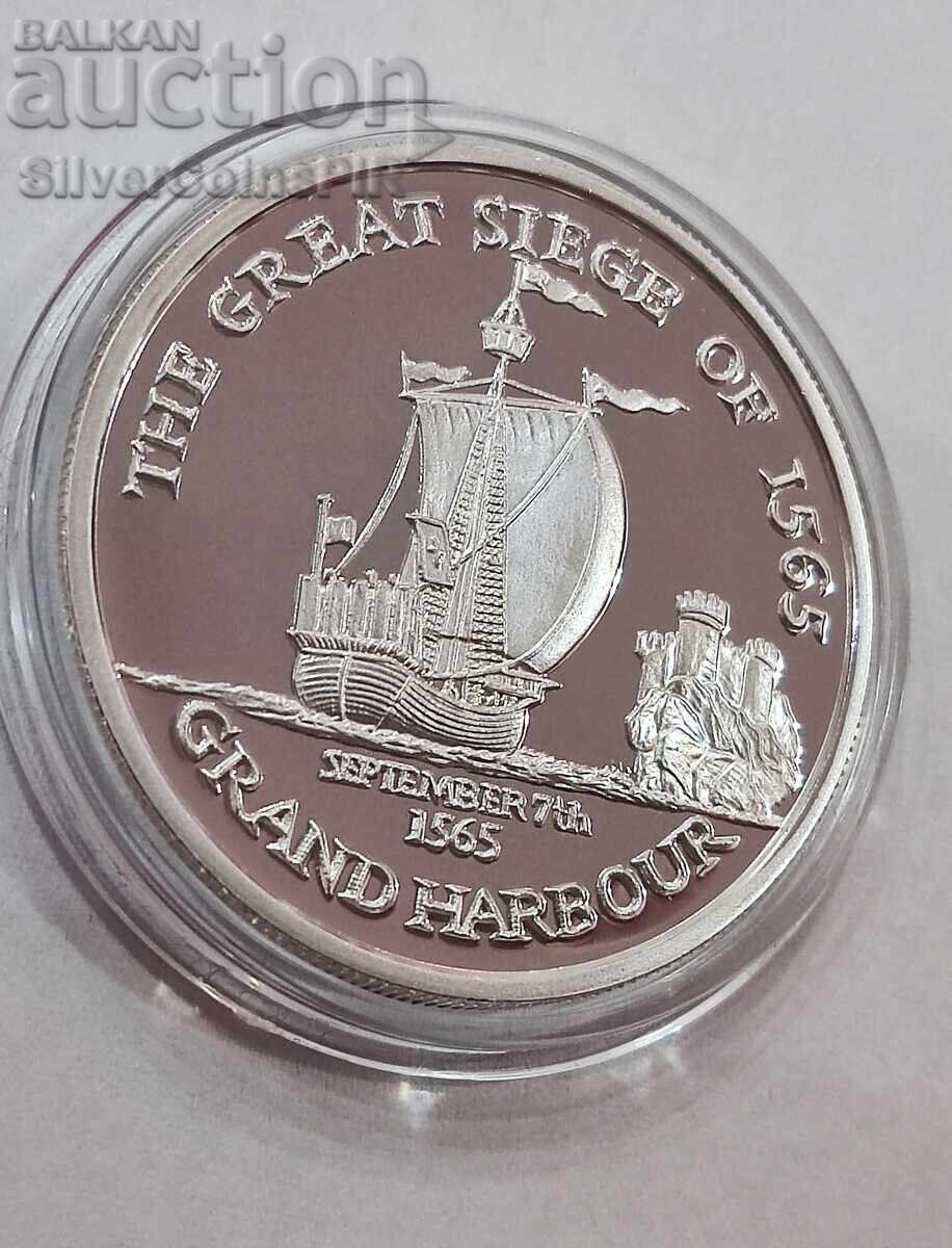 Silver 500 Lira Ship 2000 Malta with price 120.00 BGN | € 61.36 Silver 500 Lira Ship 2000 Malta with price 120.00 BGN | € 61.36