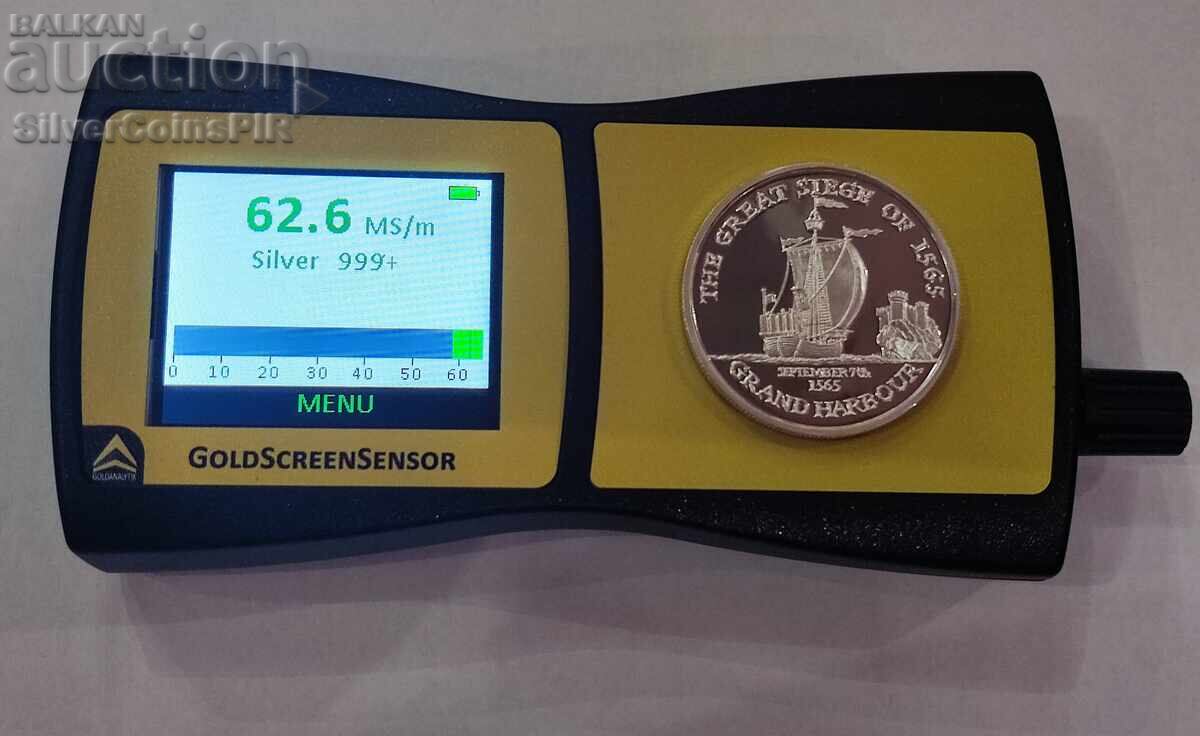 Silver 500 Lira Ship 2000 Malta - 5 Silver 500 Lira Ship 2000 Malta - 5