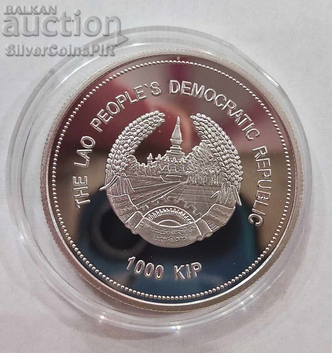 Auction Silver 1000 Kip Marco Polo 2003 Laos Auction Silver 1000 Kip Marco Polo 2003 Laos
