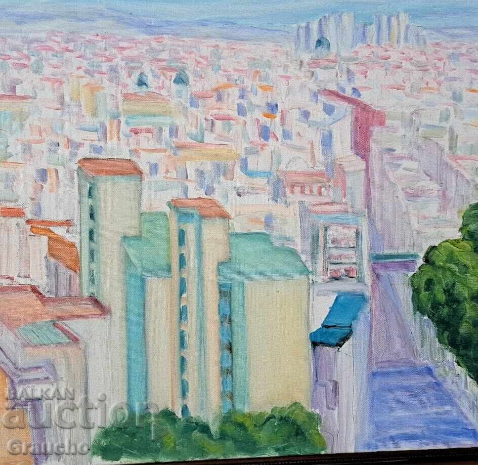 Large oil painting by a famous Bulgarian artist (1931-2014) with price 46.58 BGN | € 23.82 Large oil painting by a famous Bulgarian artist (1931-2014) with price 46.58 BGN | € 23.82