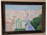 Large oil painting by a famous Bulgarian artist (1931-2014)