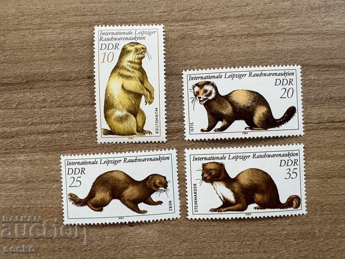 GDR - Δημοπρασία δερμάτων στη Λειψία (1982) MNH GDR - Δημοπρασία δερμάτων στη Λειψία (1982) MNH