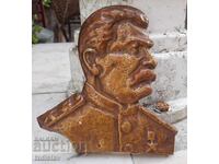 Барелеф на Сталин,алуминий с лаково покритие