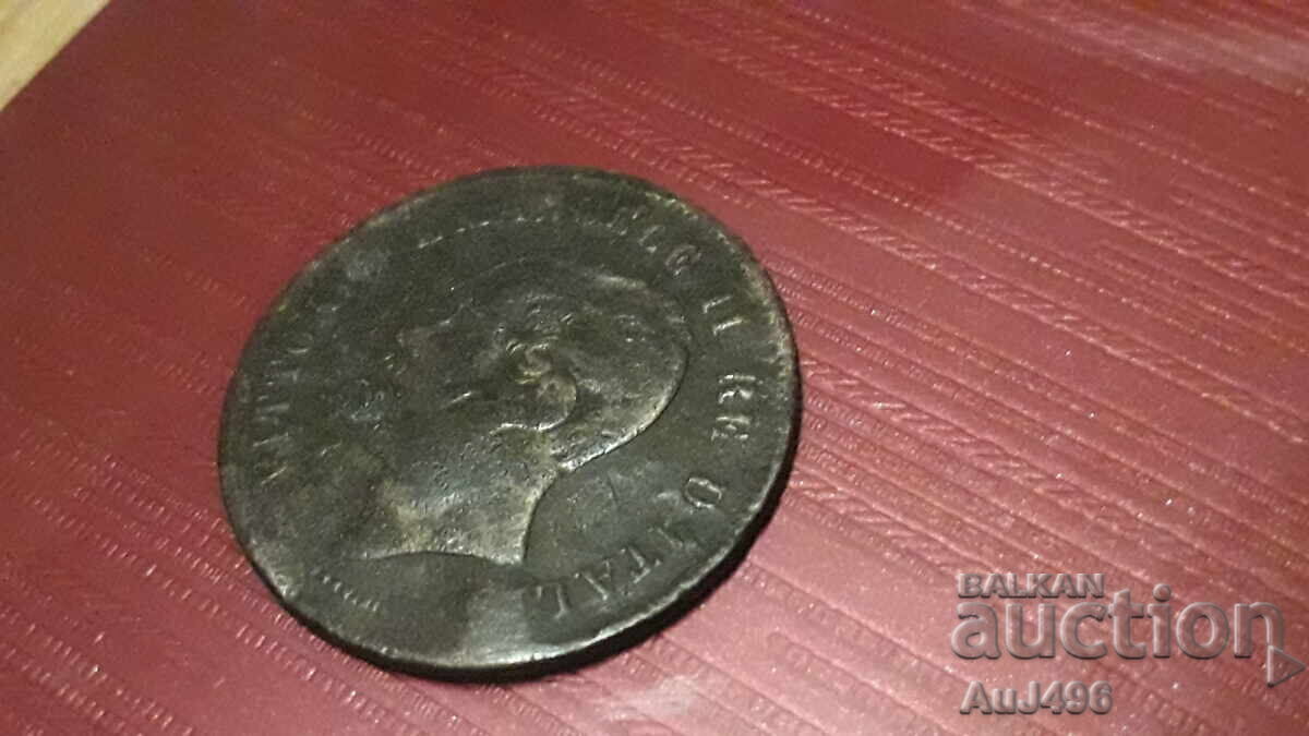 5 CENTESIMI 1862 (VF) cu preț € 3.63 | 7.10 BGN